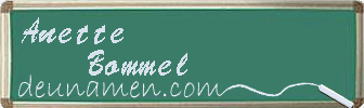 Anette Bommel Visitenkarte